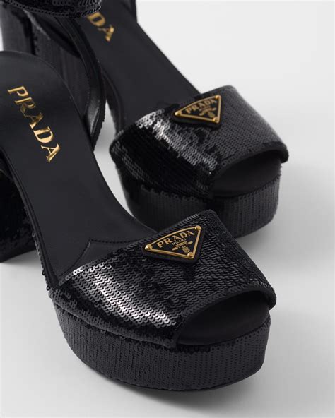 prada shoes black velvet sandals|prada black sandals heels.